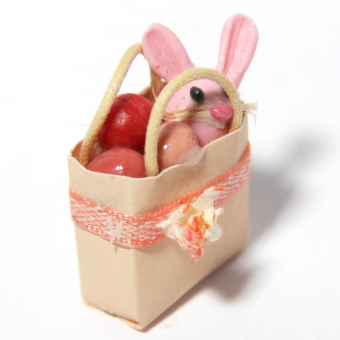 Rabbit and Easter eggs in a bag, 1 pc