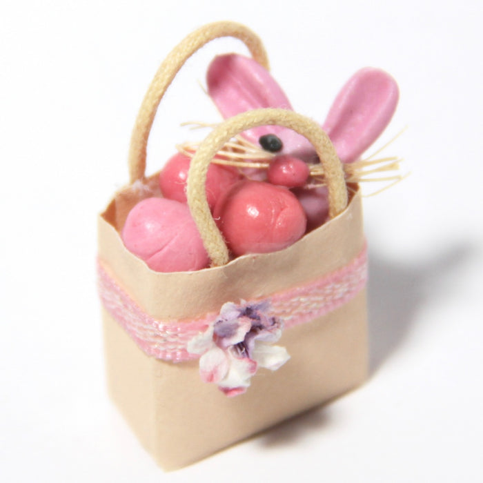 Rabbit and Easter eggs in a bag, 1 pc