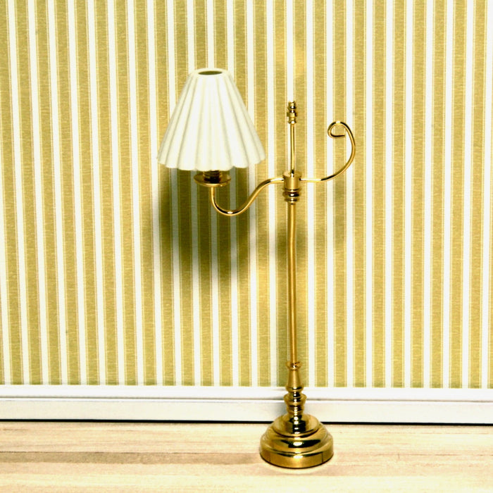 Foot lamp, brass, LED