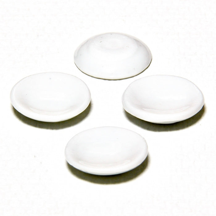 Plate, white, small, 4 pcs