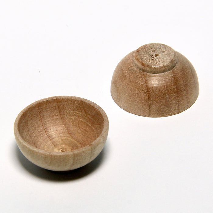 Bowl, small, wood, 2 pcs