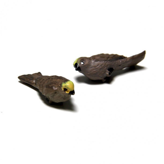 Bird, ceramic, brown, 1 pc