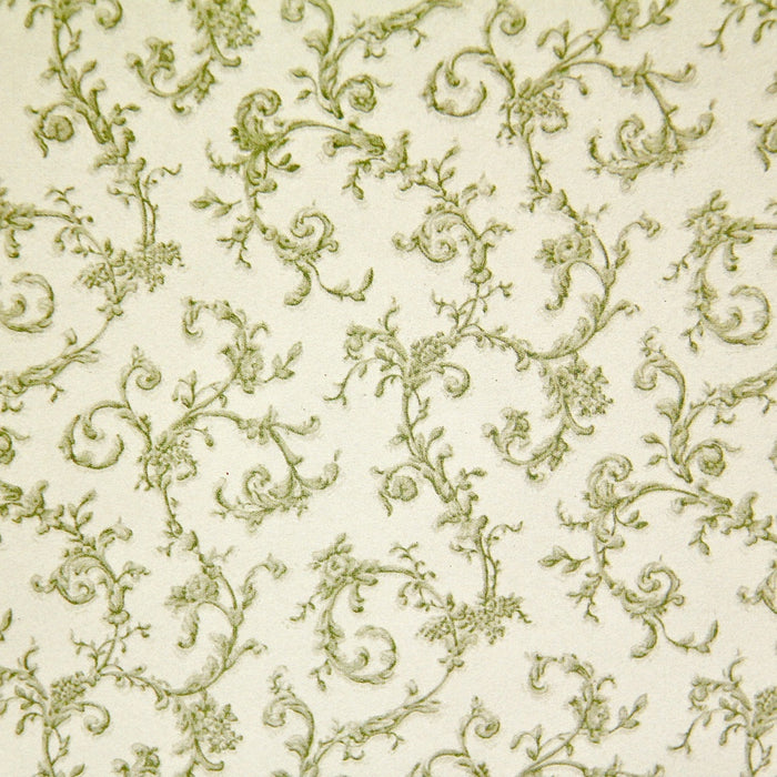 Wallpaper, Symphony, green and off-white