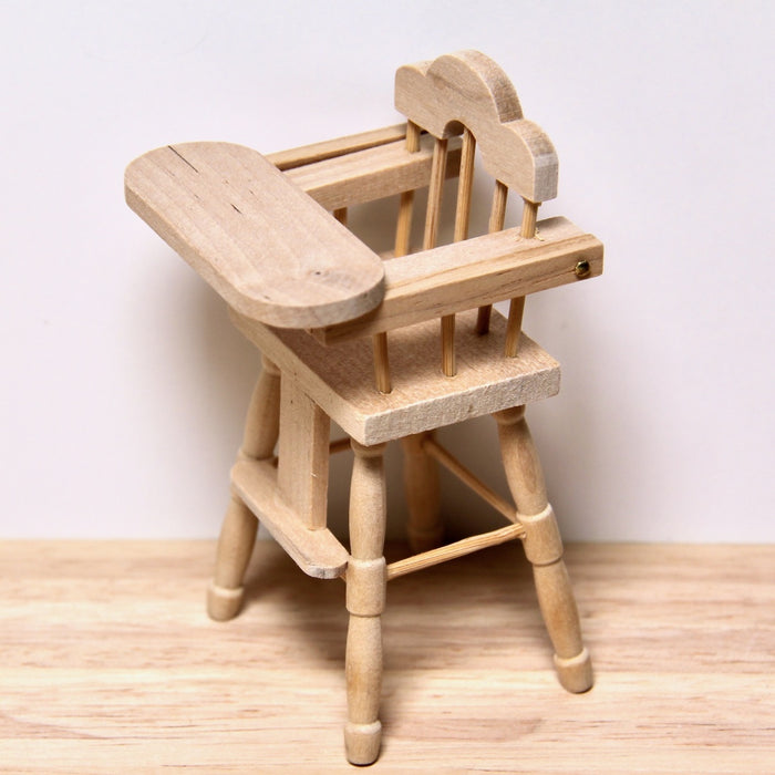 Children's high chair, made of wood