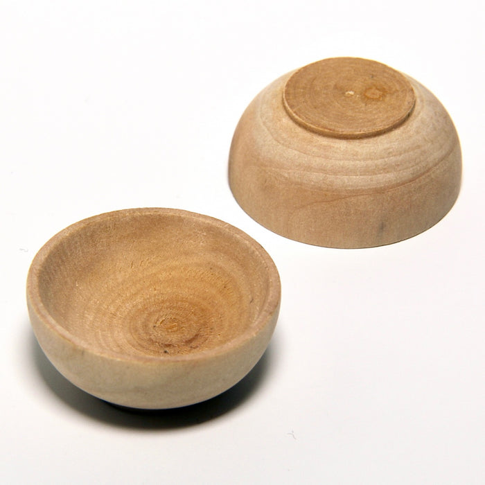 Bowl, large, wood, 2 pcs