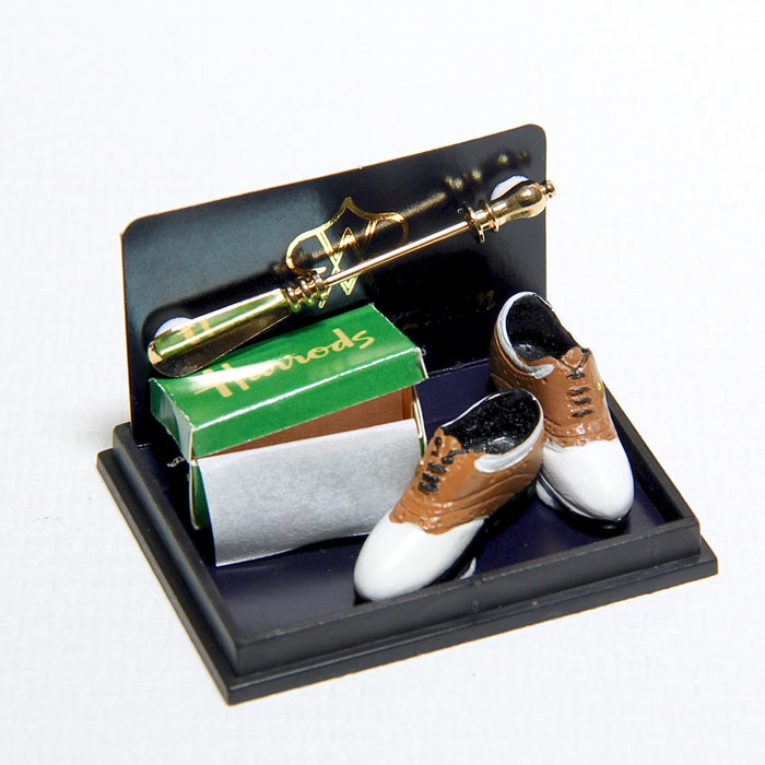 Men's shoes and shoe scoop from Harrods