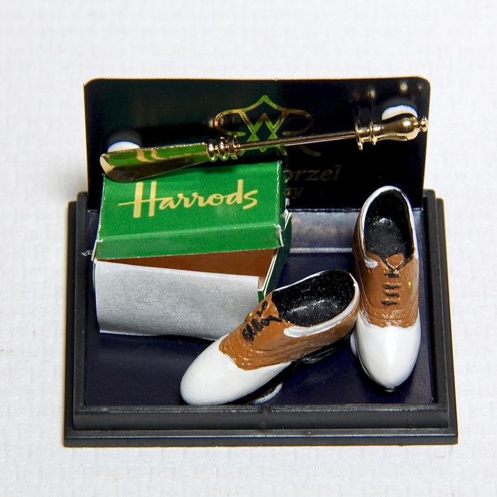 Men's shoes and shoe scoop from Harrods