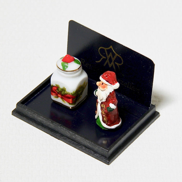 Joulupukki ja joulupurkki, posliinia, Reutter