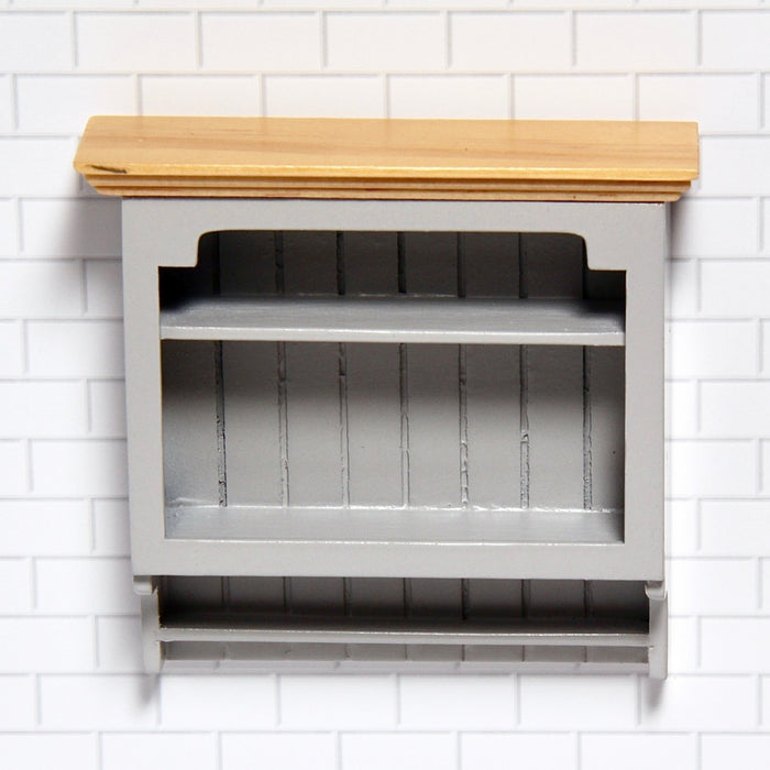 Wall shelf, gray and wood color