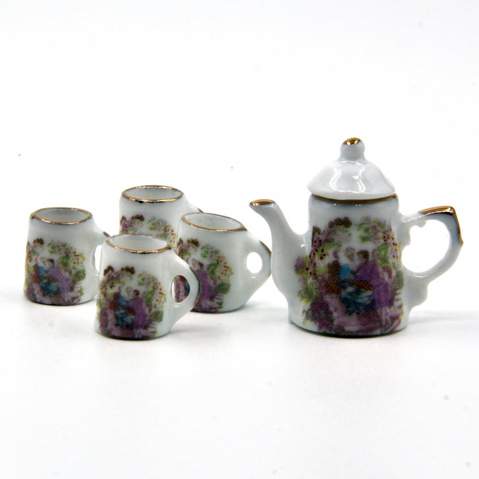 Coffee tableware, tea tableware, romance, 6 parts