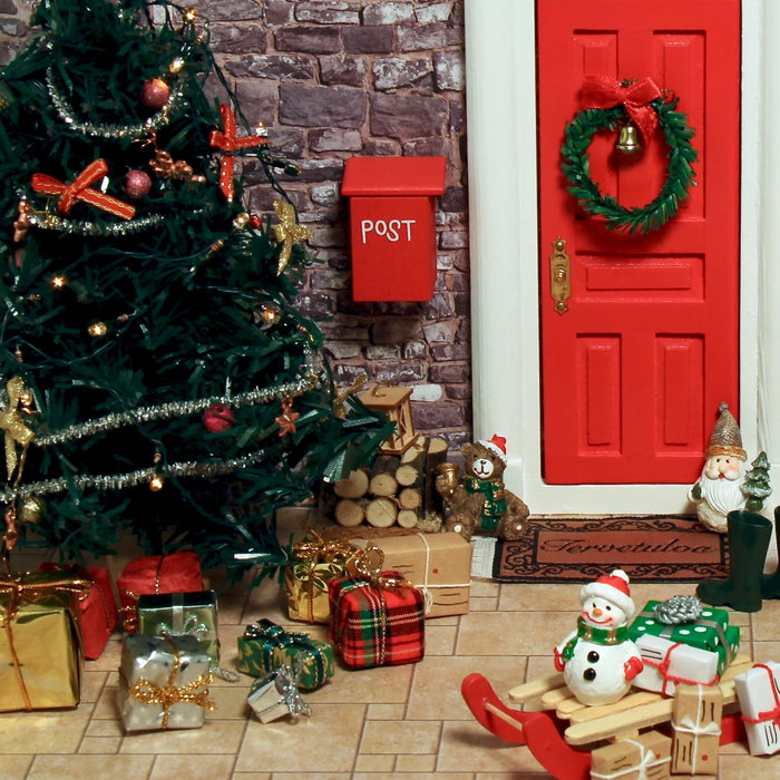 Dörrkrans, klocka och rosett