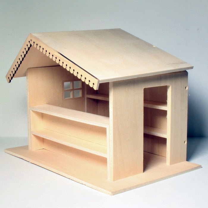 Market stall, wooden ready