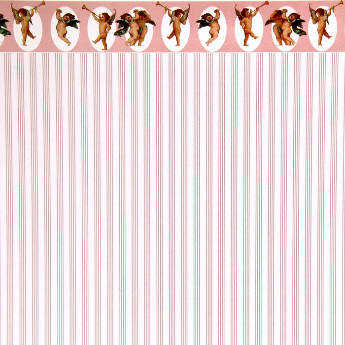 Wallpaper, pink stripe and angel board