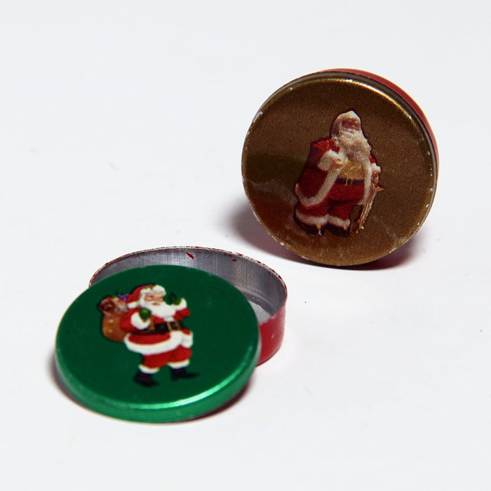 Christmas jar, metal, 2 pcs