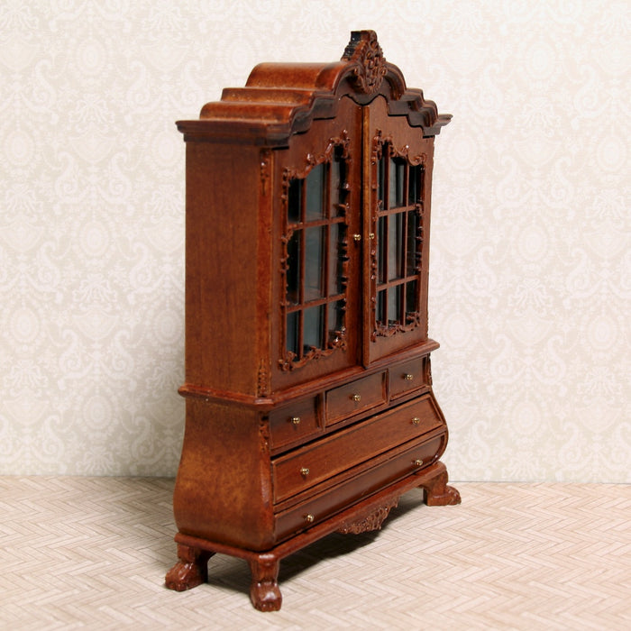 Dollhouse cabinet, large, walnut, quality furniture