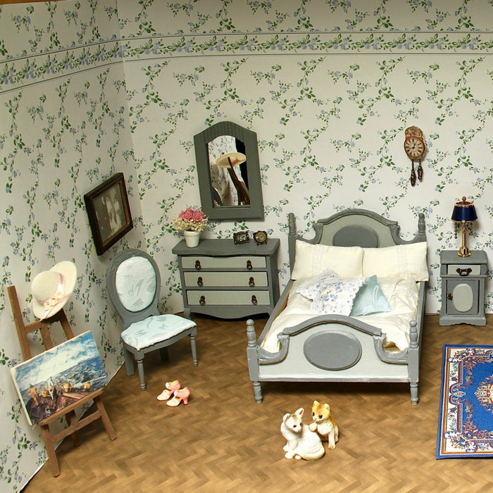 Wallpaper, Penshurst white/blue